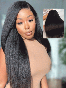 250% Density Yaki Straight Alipearl Super Thin LY Lace Front Wigs Pre Plucked - Image 7