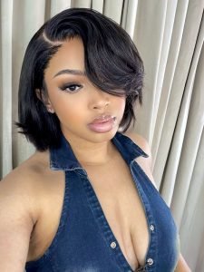 Butterfly Layered Cut Short Bob Wig 7*5 Lace Closure Wig - Image 6