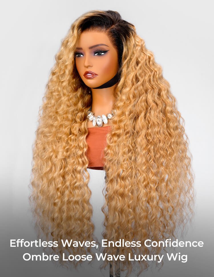 loose curly lace frontal wig