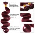 Brazilian Body Wave Bundles Human Hair #99J Pre-Colored Hair Weave - Image 2