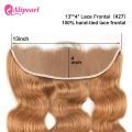 Brazilian Body Wave Human Hair Honey Blonde #27 Bundles With Lace Frontal - Image 5
