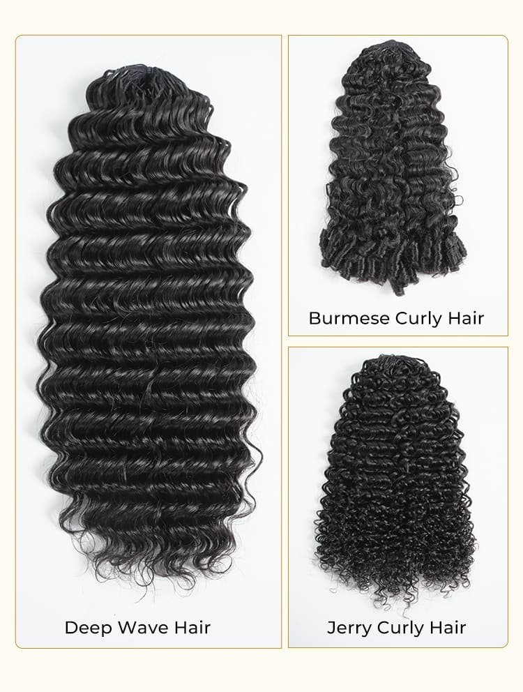 3 hair texture hair extension