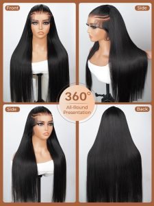 Glueless Pre Braided Wig Silky Straight Hair 13x4 PreMax 3D Cap Wig With Mini Knots - Image 5
