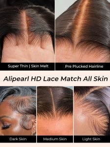 Glueless Side Part 5*5 HD Lace Closure Wigs 250% density Body Wave Hair Hairstylist Customized - Image 9