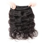Peruvian Virgin Hair Body Wave 4 Bundles With 13x4 Lace Frontal - Image 3