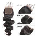 Alipearl Hair 3 bundles Body Wave with 4*4 lace closure Indian - Image 2