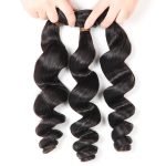 Alipearl 3pcs/packet Loose Wave With Lace Closure Peruvian Human Hair - Image 4
