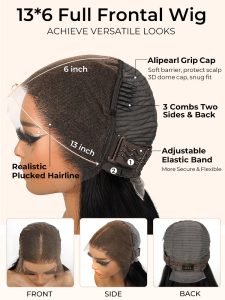 HD Lace Body Wave 13*6 HD Lace Frontal Wig Human Hair New Upgrade Single Knot Wigs - Image 8