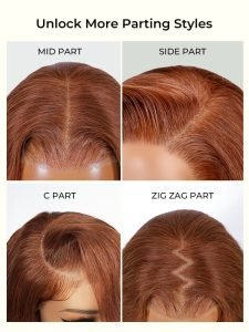 Black Widow Inspired Ginger Copper Wig 13u00d74 Front Wigs Trendy Colored Hair - Image 10