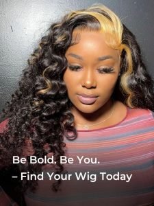 Blonde Skunk Stripe Hair Natural Body Wave Hairstyle Lace Wigs for Women - Image 10