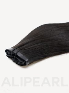 Alipearl Seamless Clip In Human Hair Extensions Natural Black Color Human Hair Pieces - Image 8