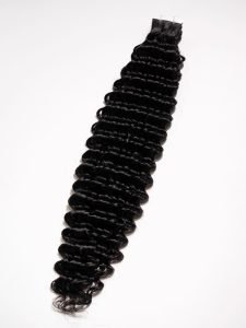 Natural Black #1B Tape-In Hair Extensions PU Human Hair For Full Head - Image 10
