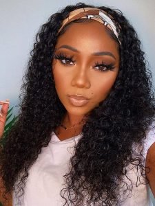 Curly Headband Wigs For Black Women Human Hair Wigs - Image 7