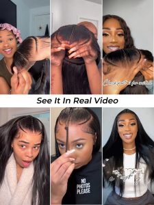 Glueless Pre Braided Wig Silky Straight Hair 13x4 PreMax 3D Cap Wig With Mini Knots - Image 8