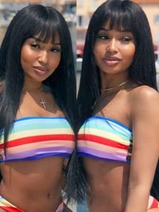 Human Hair Bangs Wigs Straight Hair 5x5 Lace Closure Wigs - Image 10