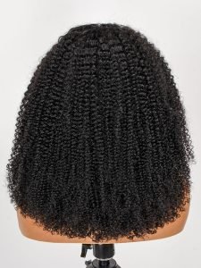Afro Kinky Curly V Part Human Hair Wig No Leave Out - Image 10