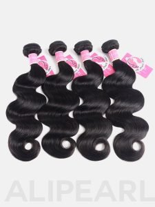 Brazilian Body Wave Virgin Hair 4pcs with Lace Closure Alipearl - Image 11