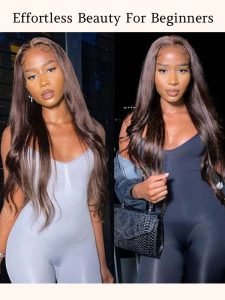 Chocolate Brown 5x5 HD Lace Closure Wigs Human Hair Colored Wigs - Image 8