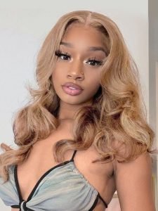 Color #6 Medium Brown Hair Lace Frontal Wigs Chestnut Brown Hair Wig