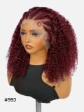 Braiding Human Hair 13u00d74 Lace Front Curly Bob Wigs Pre-Bleached With Full Density - Image 10