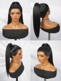 Slick Back Ponytail Pre Styled 360 Lace Frontal Wig With Drawstring - Image 9