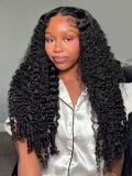 250% Density Burmese Curly 5x7 Pre Cut Lace Front Wig With Drawstring - Image 7