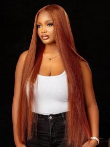 Black Widow Inspired Ginger Copper Wig 13u00d74 Front Wigs Trendy Colored Hair - Image 13