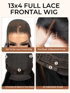 Alipearl Hair HD Lace Wigs 13*4 Frontal Wigs Skin Melt Straight Human Hair Wigs - Image 10