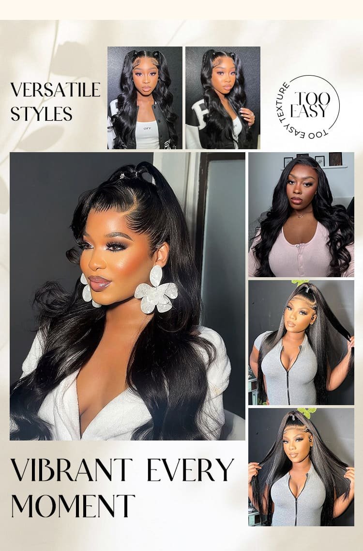 straight and body wave wigs human hair
