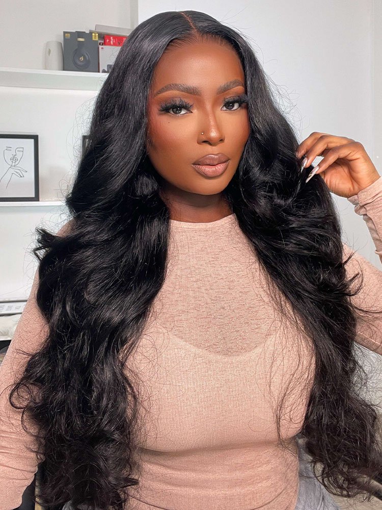13x6_hd_lace_frontal_wigs_1 HD Lace Body Wave 13*6 HD Lace Frontal Wig Human Hair New Upgrade Single Knot Wigs - Image 1