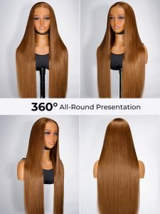 Barbie Brown Color Widows Peak M Hairline Straight 13x6 Lace Front Wig - Image 10