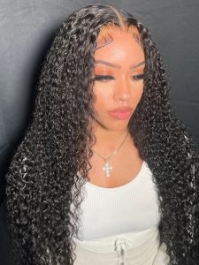 Widows Peak M Hairline Invisible 13x6 HD Lace Frontal Human Hair Wig Deep Curls Natural Look - Image 7