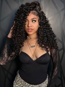 13x6 Lace Frontal Wig Wand Curly Human Hair 250% Density Pre Plucked Hairline - Image 11