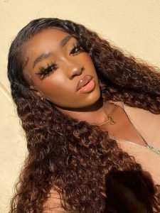Side Part Brown Color Loose Deep 6*8 HD Lace Pre Plucked Ready To Go Wigs - Image 4