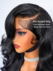 Kash Doll Curls Layered Cut Body Wave 13x4 Lace Frontal Wig Pre Cut & Bleached - Image 6