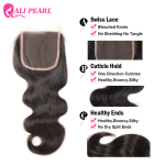Alipearl Body Wave Human Hair 4*4 5*5 6*6 HD lace Closure Peruvian 1pc - Image 7