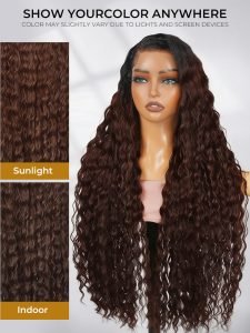 Side Part Brown Color Loose Deep 6*8 HD Lace Pre Plucked Ready To Go Wigs - Image 8
