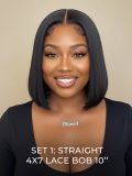 [Set Deal]$189= Layered Body Wave Drawstring Wig+Glueless Straight Bob - Image 6