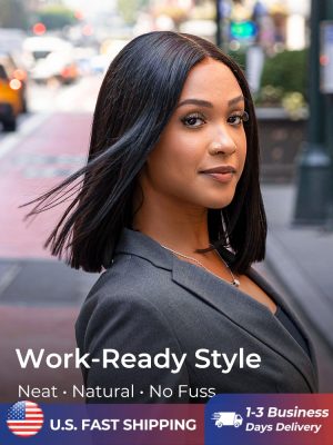 Short Bob Straight Wig Human Hair Lace Front Wigs For Women Glueless Bob Wig