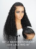 [Set Deal]$189= Layered Body Wave Drawstring Wig+Glueless Straight Bob - Image 10