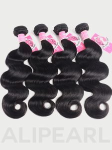 4 pcs/packet Alipearl Body Wave Peruvian Virgin Human Hair