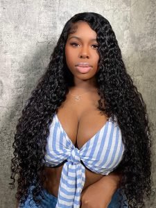 Deep Wave Wig 5x5 Lace Closure Wig 13x4 Real Human Hair Glueless Wigs - Image 2
