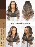 M Hairline Skunk Stripe 250 Density Body Wave 13u00d76 Lace Front Wig - Image 4