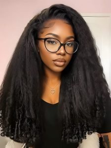 Kinky Curly With Spiral Curly Ends 5x7 HD Lace Front Glueless Wig - Image 4