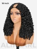 Burmese Curly Glueless V Part Fluffy Wig 250 Density Ready To Wear - Image 6