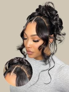 Body Wave 360 Lace Frontal Wig Natural Color Pre-plucked with Baby Hair - Image 2