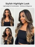 M Hairline Skunk Stripe 250 Density Body Wave 13u00d76 Lace Front Wig - Image 2