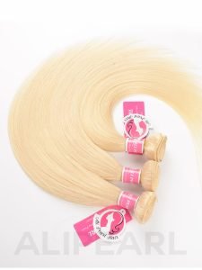 Alipearl Blonde Virgin Hair Color 613 Straight Hair 3 Bundles With 13*4 Frontal - Image 10