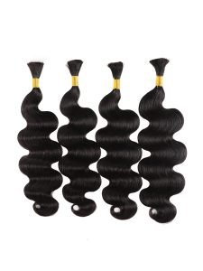 Body Wave Straight Human Hair Bulk For Braiding 14-24 Inches - Image 8