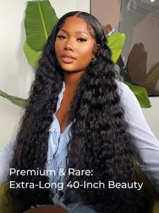 Long Human Hair Wigs Loose Deep Wave Wig Long Lace Wig 24-40 Inchs